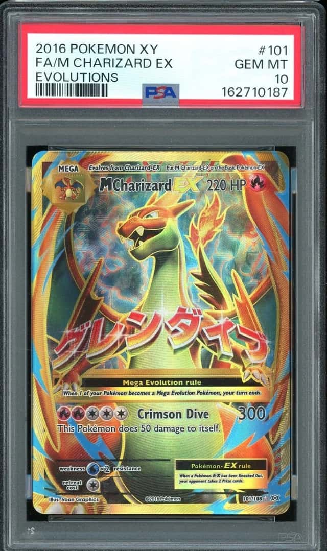 2016 Pokemon XY Evolutions #101 M Charizard ex Full Art PSA 10