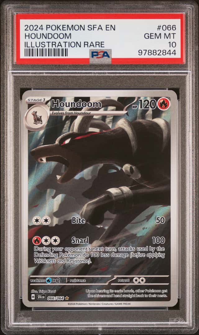 Houndoom Illustration Rare Holo PSA 10 066/064 SFA EN 2024
