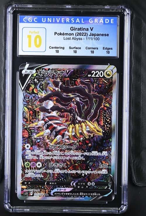 2022 POKEMON JAPANESE SW&SH LOST ABYSS #111 GIRATINA V SR CGC PERFECT 10 POP 19