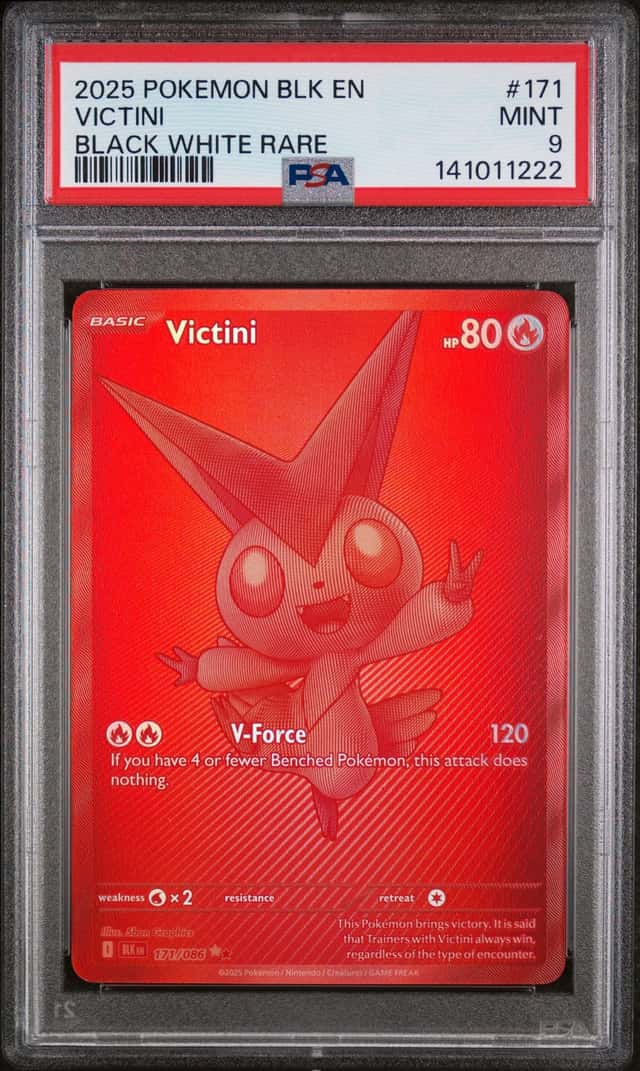 2025 POKEMON BLK EN-BLACK BOLT | BLACK WHITE RARE | VICTINI 171
