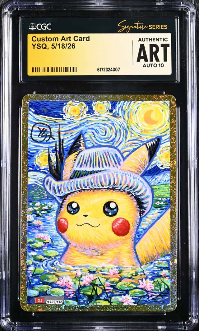 Pokemon CGC AUTH AUTO 10 Custom Art Card Pikachu YSQ 2023 032/032 CLL JPN