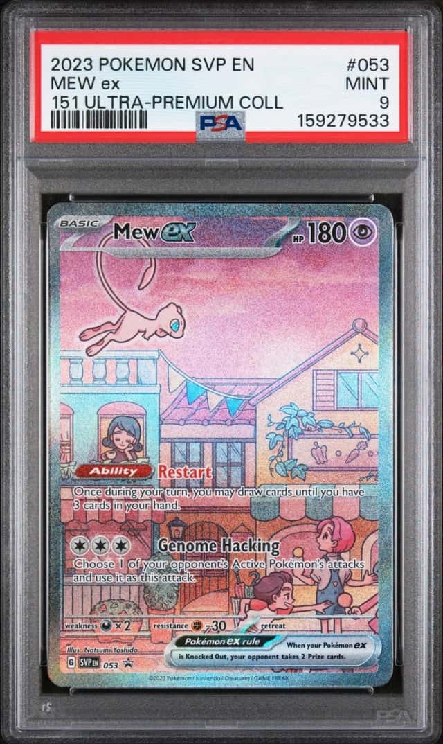 2023 POKEMON SVP EN-SV BLACK STAR PROMO #053 MEW EX PSA 9