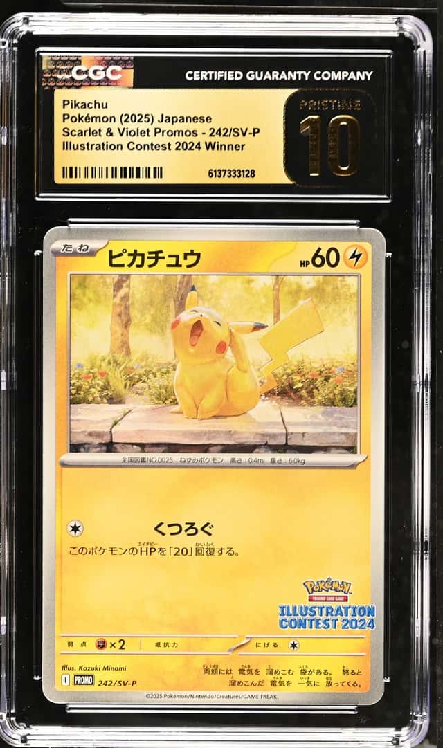 Pikachu 242 Sv-P Promotional Cards 2024 Illustration Contest Winner, JPN Pokémon