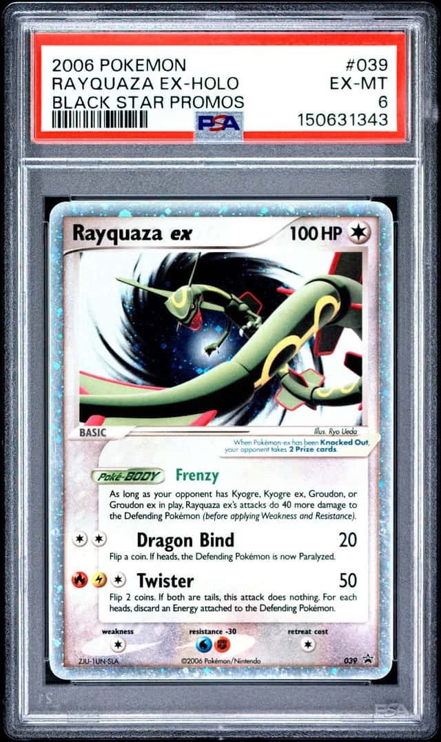 2003-2006 Pokemon Nintendo Black Star Promos Rayquaza ex Holo #039 PSA 6