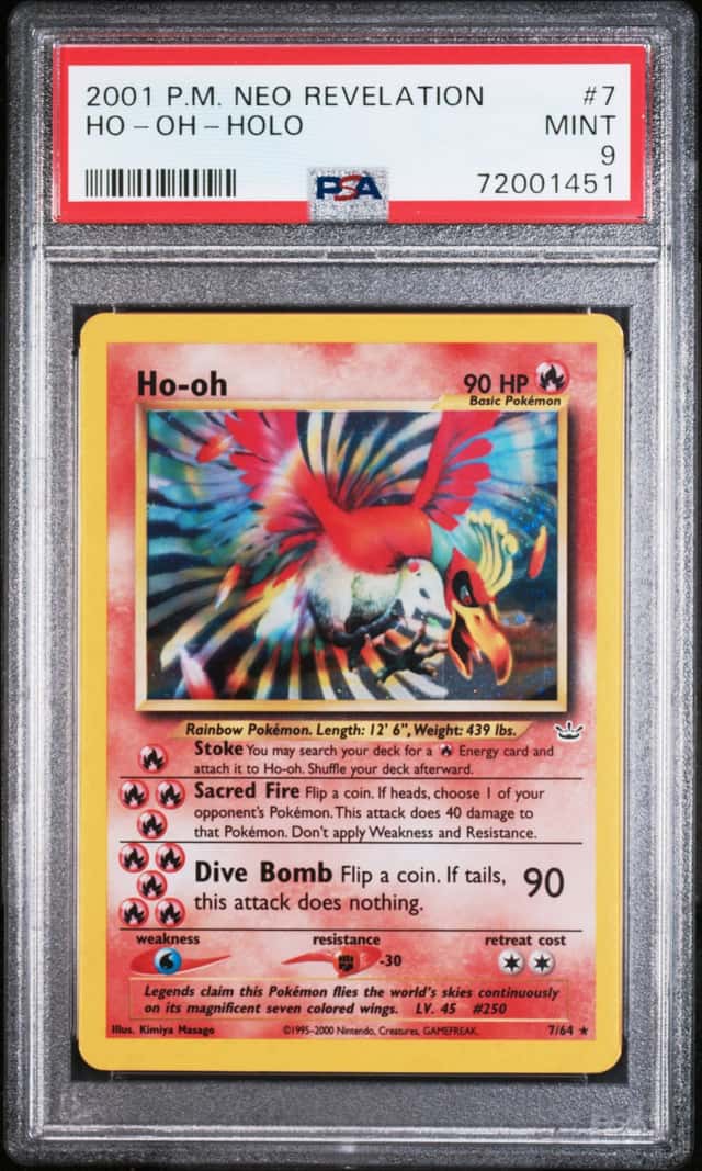 2001 Pokemon Neo Revelation Ho-Oh Holo #7/64 PSA 9