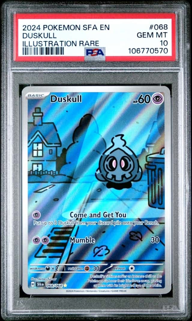 Duskull Shrouded Fable Illustration Rare Holo Pokemon 068/064 PSA 10 GEM MINT