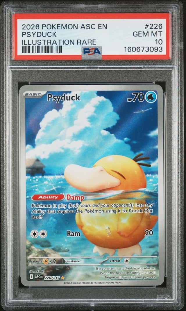 2026 Pokemon Mega Evolution Ascended Heroes Illustration Rare Psyduck #226