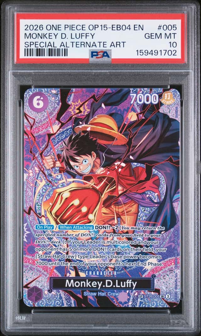 2026 One Piece Adventures On Kami's Island Special Alternate Art Monkey D. Luffy #ST26-005