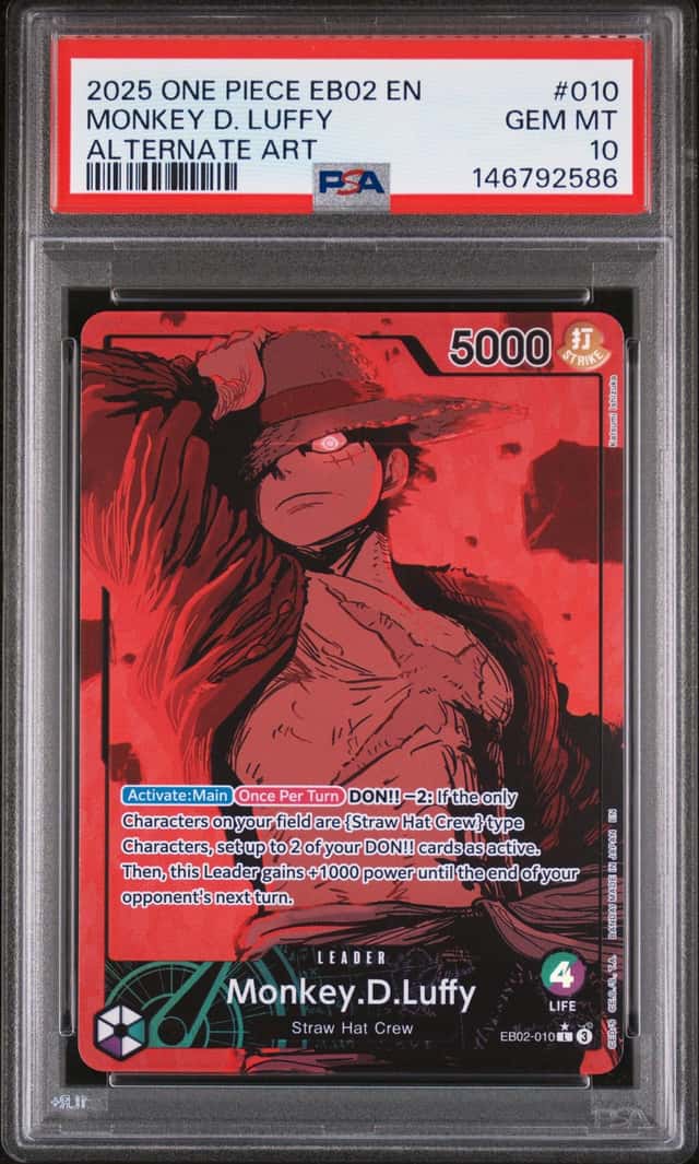 2025 One Piece Extra Booster Anime 25th Collection Alternate Art Monkey D. Luffy #EB02010