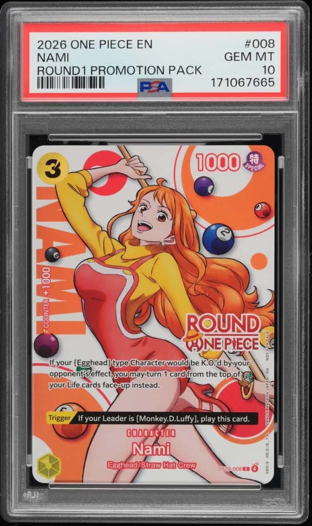 2026 ONE PIECE ROUND1 PROMOTION PACK #008 NAMI PSA 10