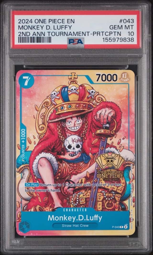 2024 ONE PIECE PROMOS #043 MONKEY D. LUFFY PSA 10