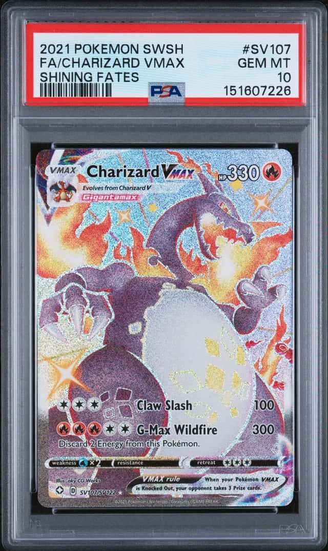 7226 Charizard VMAX 2021 Pokemon Sword & Shield Shining Fates #SV107 PSA 10