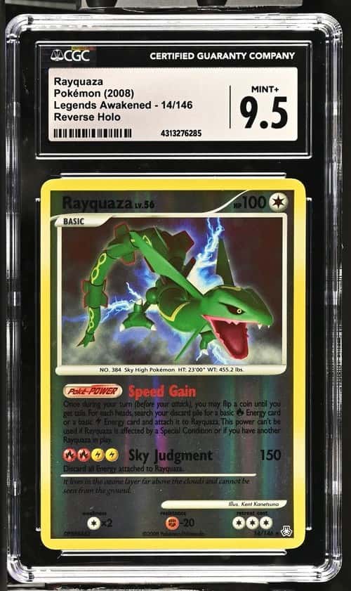 Pokemon Rayquaza Legends Awakened 14/146 Reverse Holo CGC 9.5