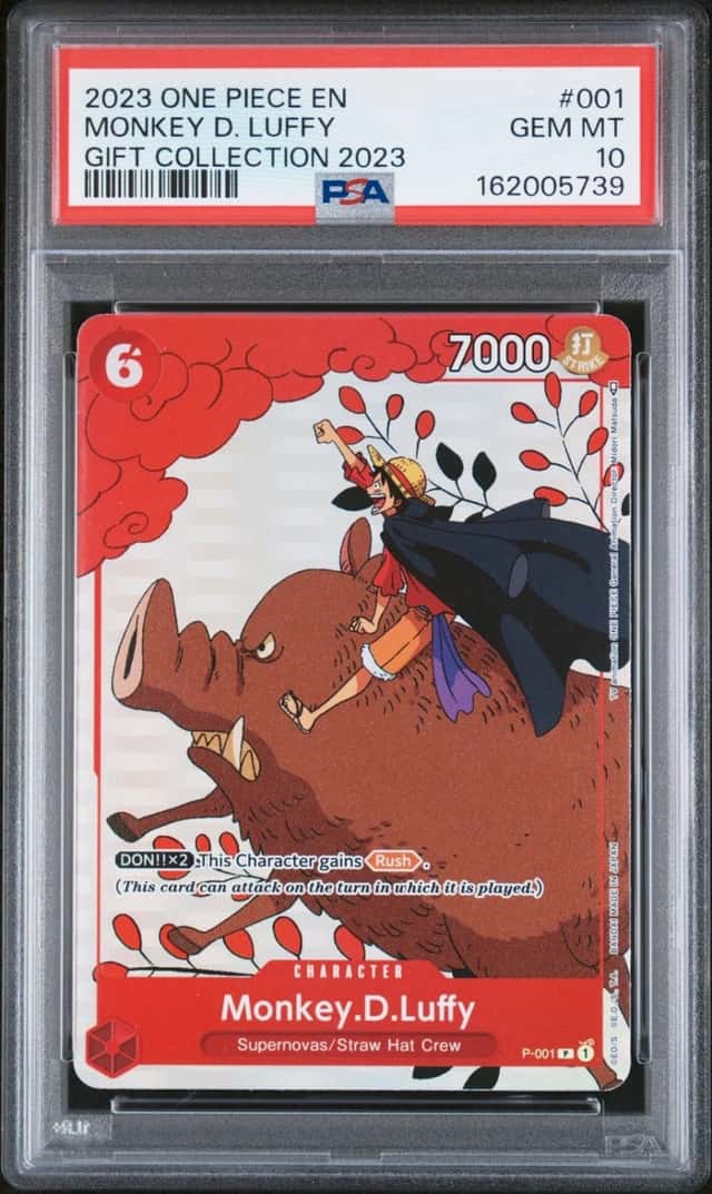 One Piece Monkey D. Luffy Gift Coll. 2023 P-001 PSA 10 Gem Mint