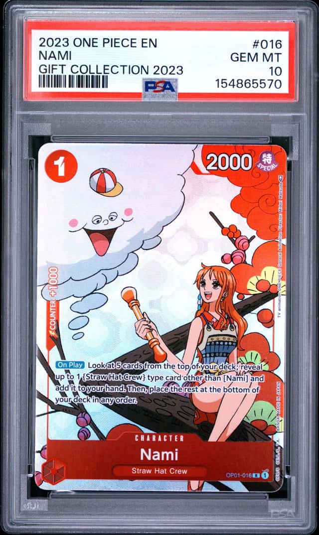 2022 One Piece Romance Dawn Nami Gift Collection #OP01-016 PSA 10