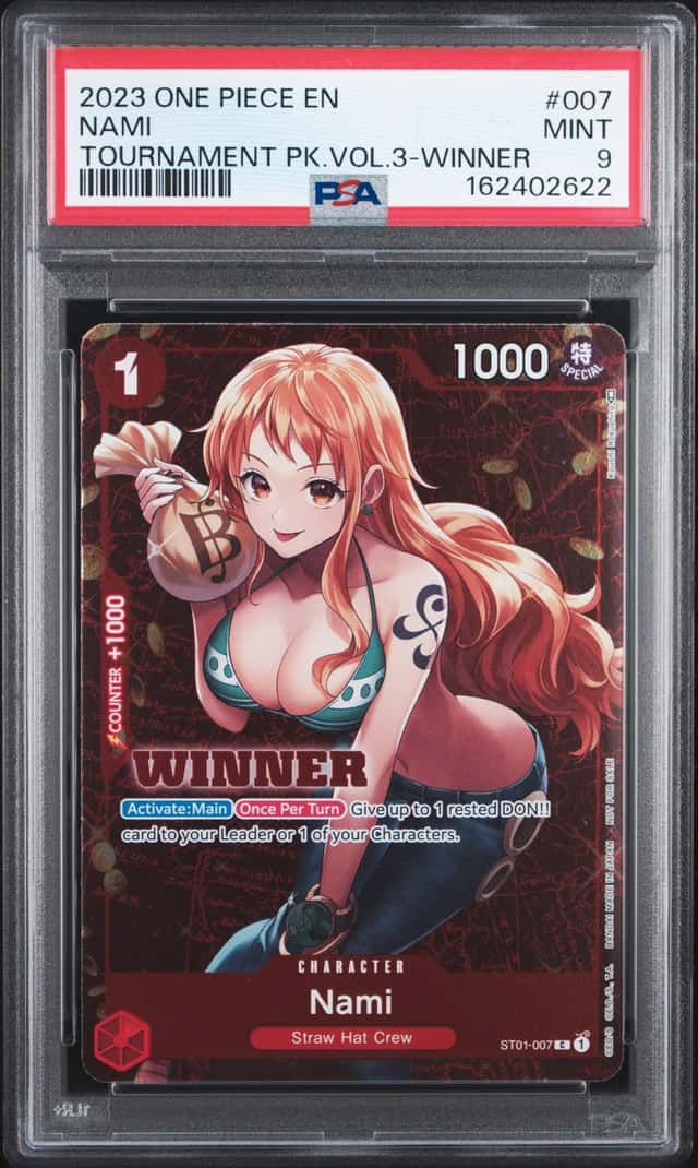 2023 One Piece Championship Celebration Pack Nami Promo #ST01-007 PSA 9