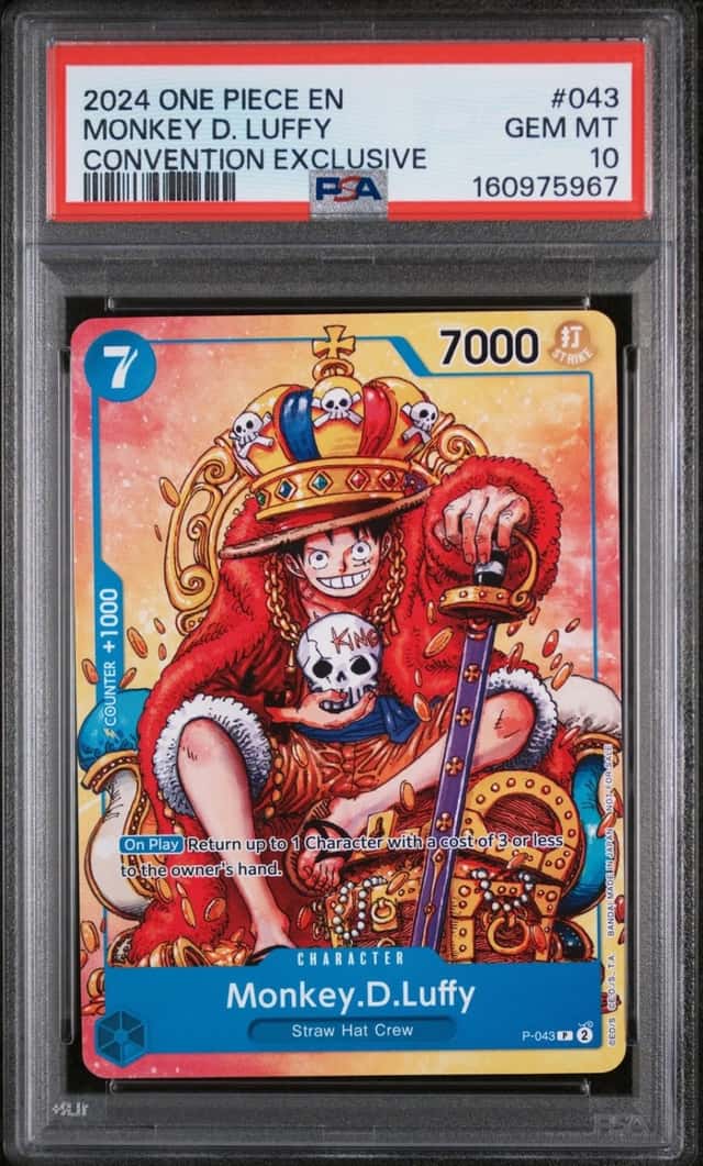 2024 ONE PIECE PROMOS CONVENTION EXCLUSIVE #043 MONKEY D. LUFFY PSA 10