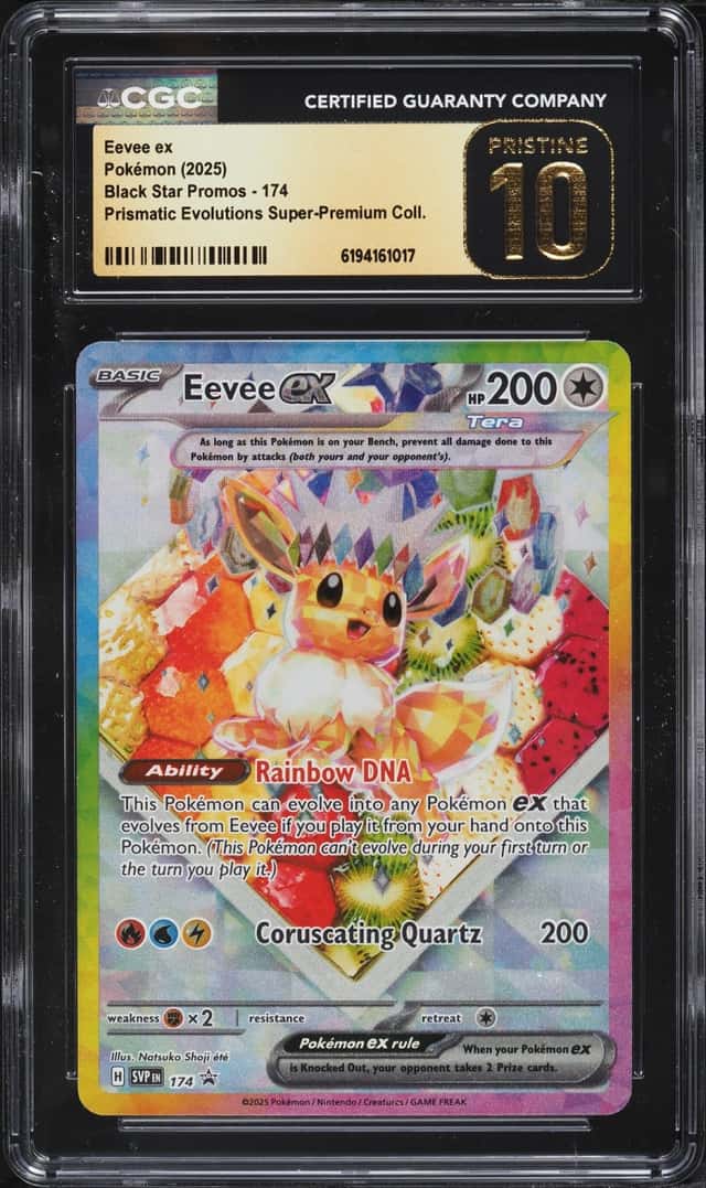 2025 Pokemon SV Promo Prismatic Evolutions Super Premium Eevee Ex #174 CGC 10 PRISTINE