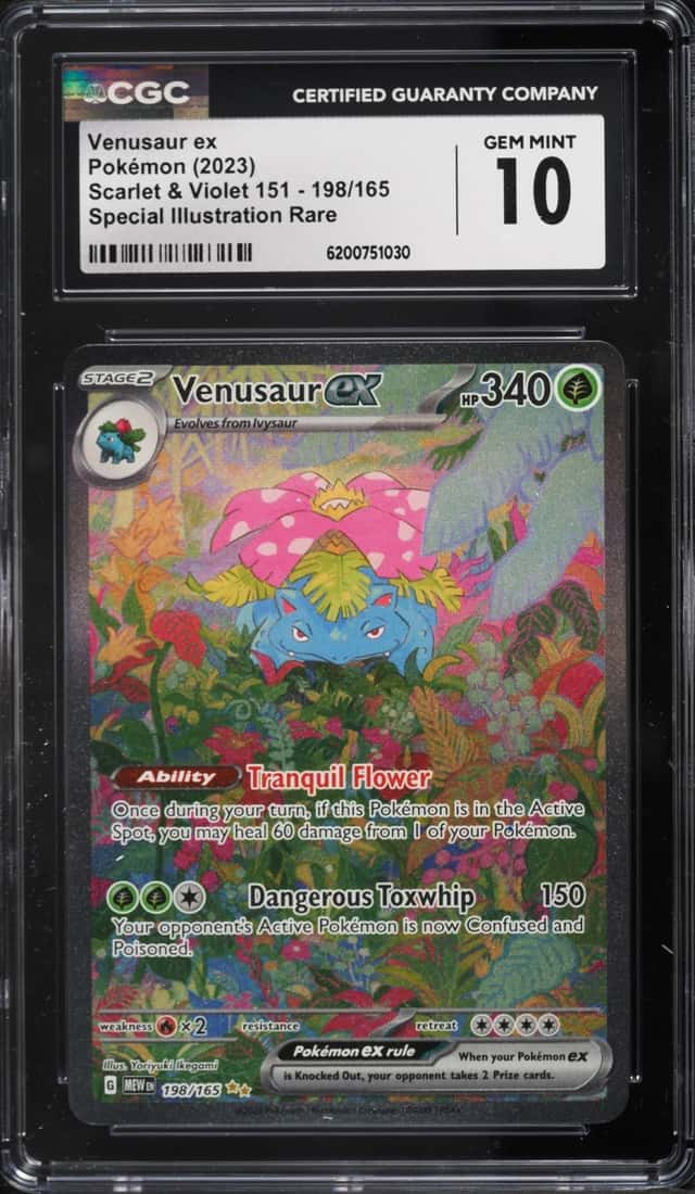 2025 Pokemon Scarlet & Violet 151 SIR Venusaur Ex #198 CGC 10 GEM MINT