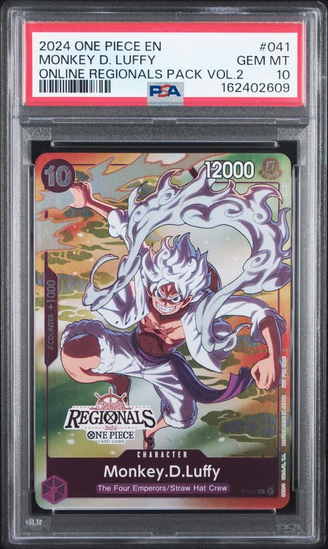 2024 One Piece Regional Participation Pack Monkey D. Luffy Promo #P-041 PSA 10