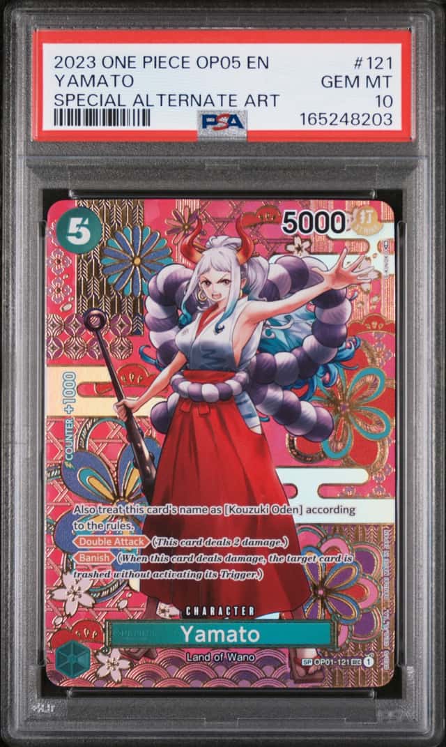 2023 ONE PIECE OP05-AWAKENING OF THE NEW ERA SPECIAL ALTERNATE ART YAMATO PSA 10