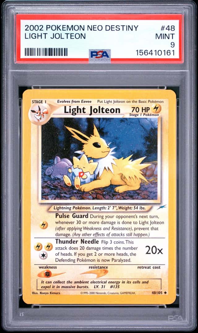 2002 Pokemon Neo Destiny #48 Light Jolteon PSA 9 MINT