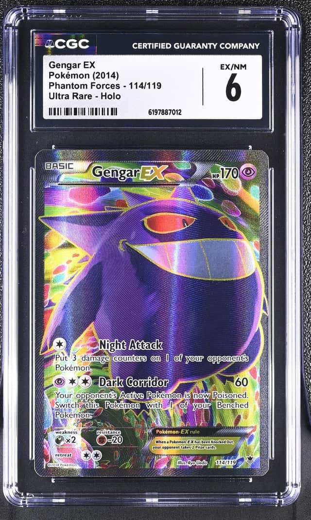 Pokemon 2014 Gengar EX 114/119 Holo Ultra Rare Phantom Forces CGC 6