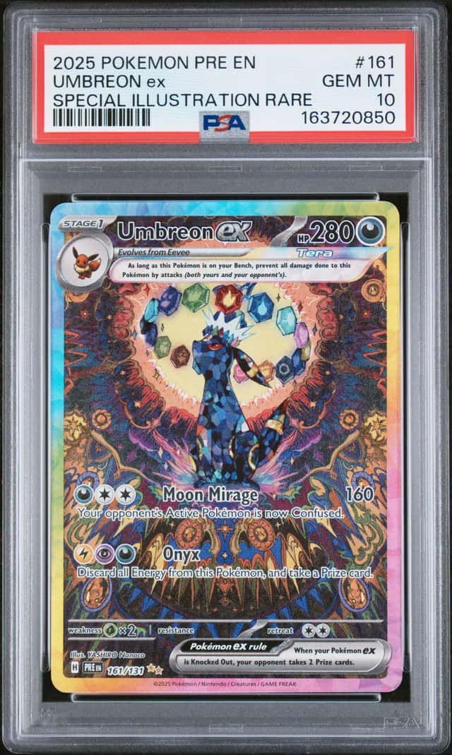 2025 Pokemon Prismatic Umbreon ex Special Illustration Rare #161/131 PSA 10