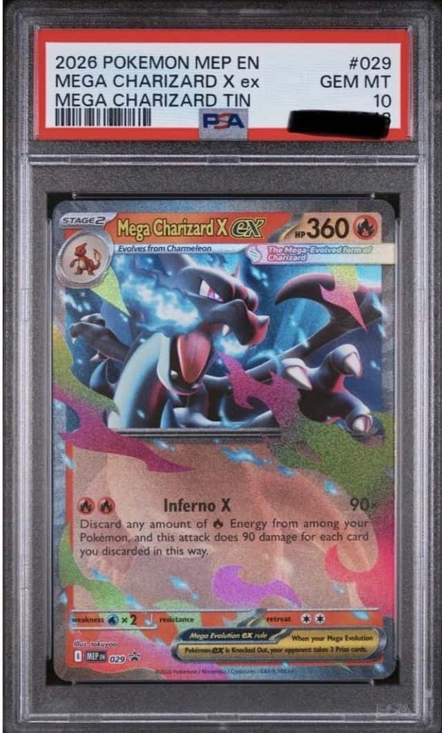 Pokémon TCG Charizard X 029 Promo Psa 10