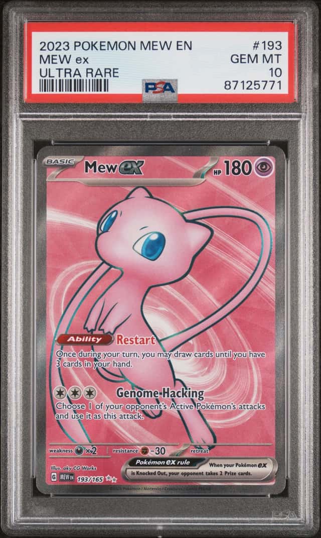 2023 Pokemon Mew EN MEW ex Ultra Rare PSA 10