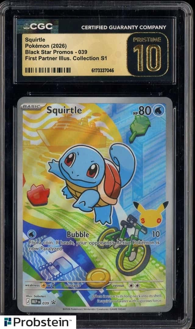 2026 Pokemon MEP EN BSP First Partner Collection #039 Squirtle CGC 10 PRISTINE