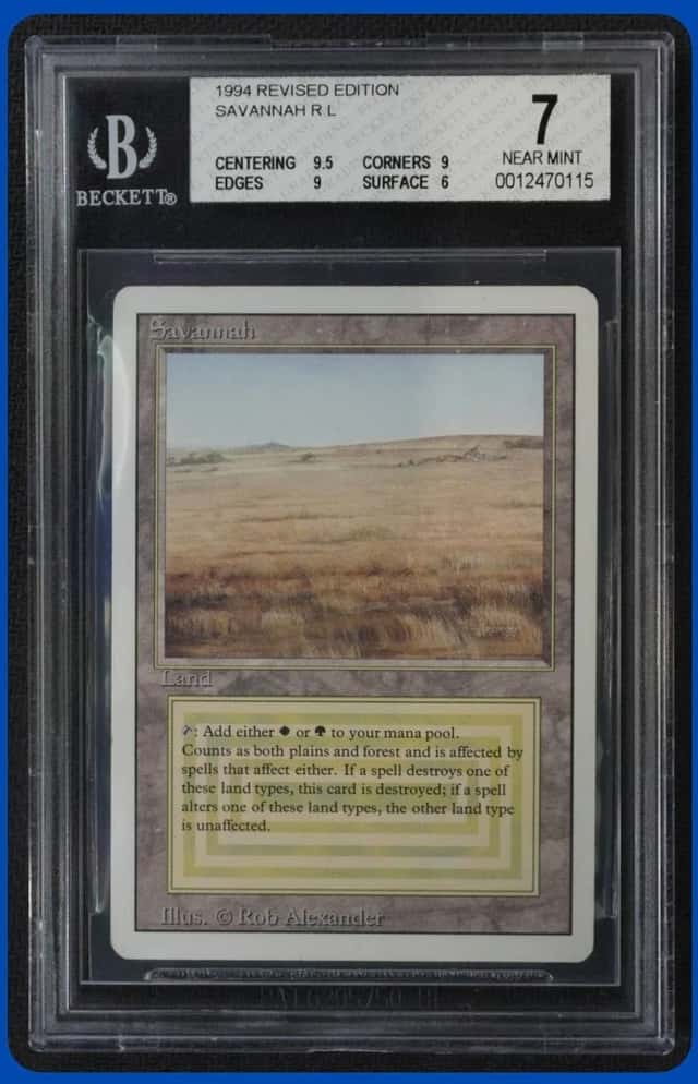 1994 MAGIC: THE GATHERING REVISED EDITION #NNO SAVANNAH BGS 7
