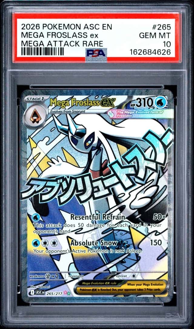 2026 POKEMON ASC EN-ASCENDED HEROES MEGA ATTACK RARE MEGA FROSLASS EX PSA 10