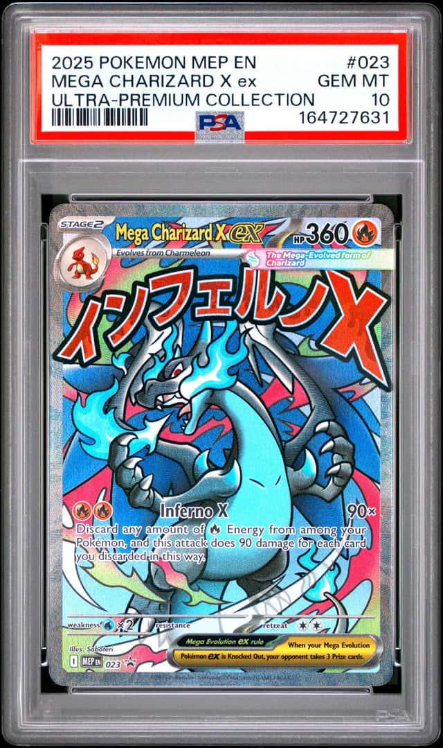 2025 POKEMON MEP ULTRA-PREMIUM COLLECTION #023 MEGA CHARIZARD X EX PSA 10
