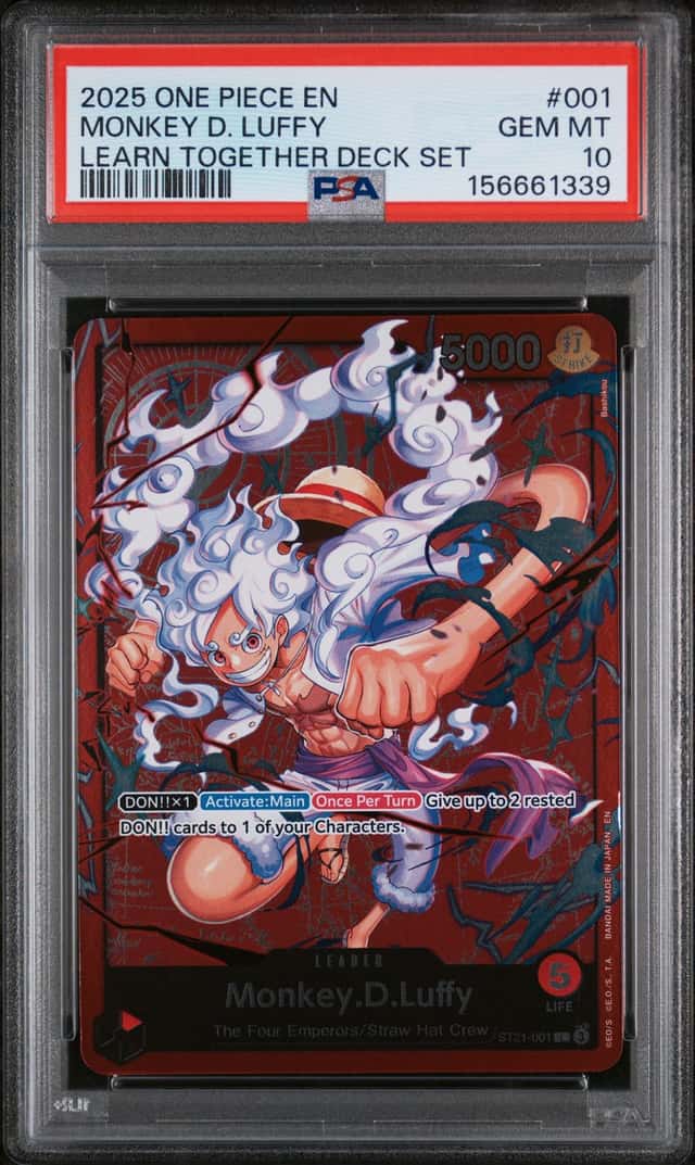 Monkey.D.Luffy Learn Together ST21-001 PSA 10 2025 One Piece Learn together Deck