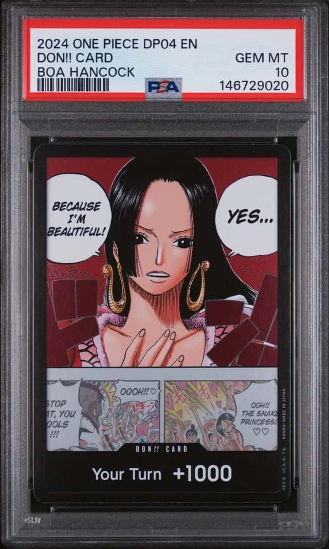 2024 ONE PIECE DOUBLE PACK VOLUME 4 BOA HANCOCK DON!! CARD PSA 10
