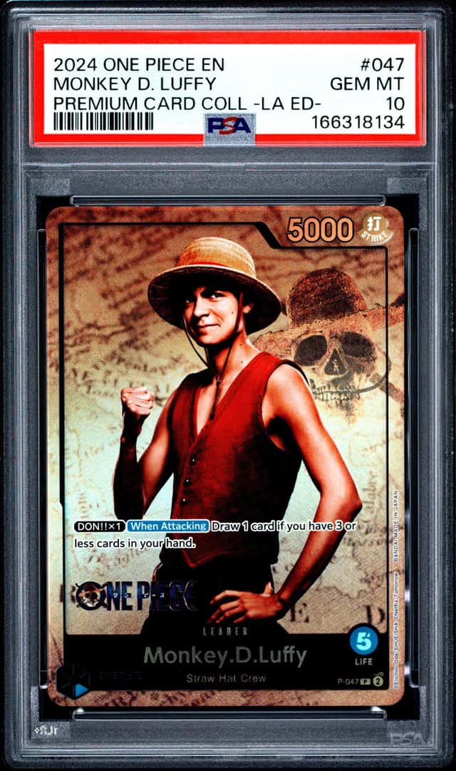 2024 ONE PIECE PREMIUM COLLECTION -LIVE ACTION EDITION- MONKEY D. LUFFY PSA 10