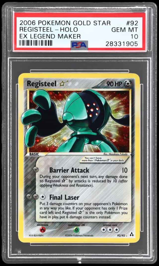 2006 Pokemon Ex Legend Maker Holo Registeel #92