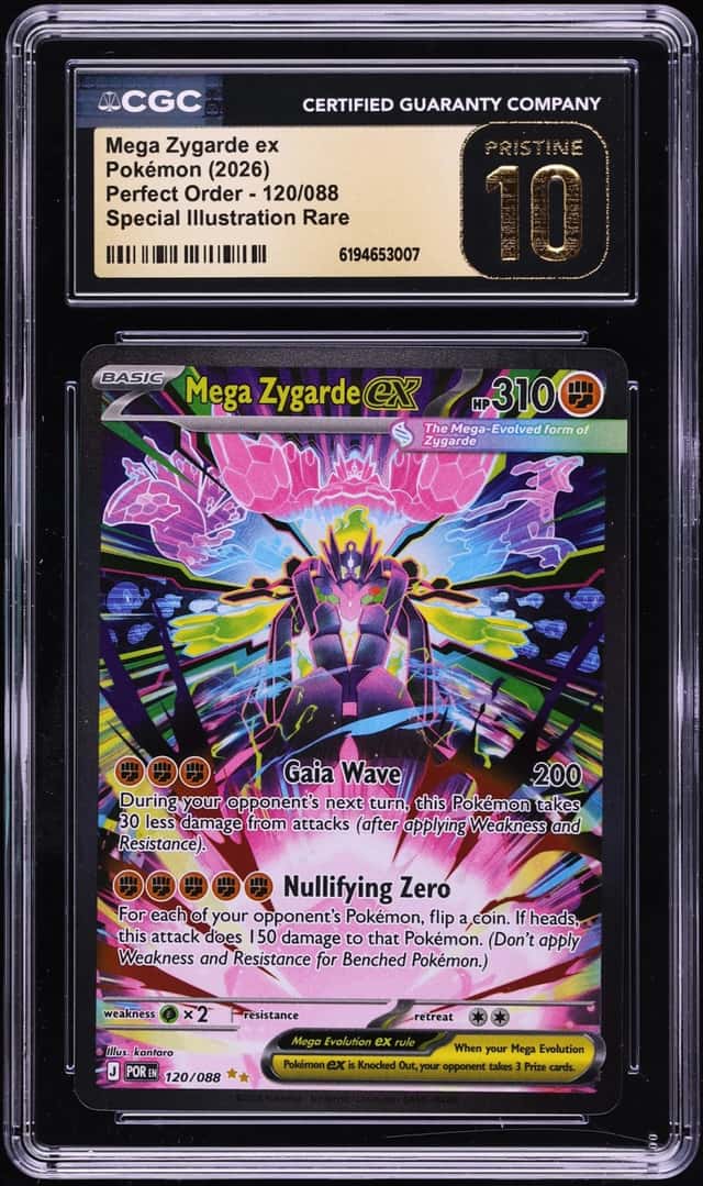 2026 Pokemon Mega Evolution Perfect Order SIR Mega Zygarde Ex #120 CGC 10 PRISTINE