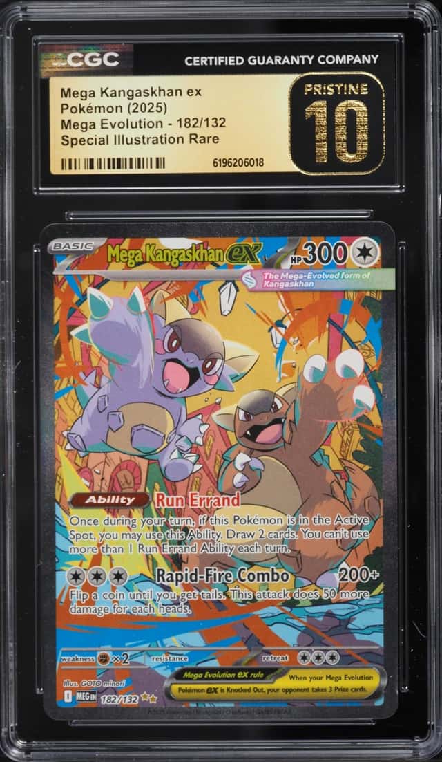 2025 Pokemon Mega Evolution SIR Mega Kangaskhan Ex #182 CGC 10 PRISTINE