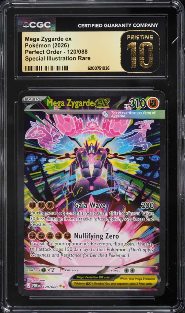 2026 Pokemon Mega Evolution Perfect Order SIR Mega Zygarde Ex #120 CGC 10 PRISTINE