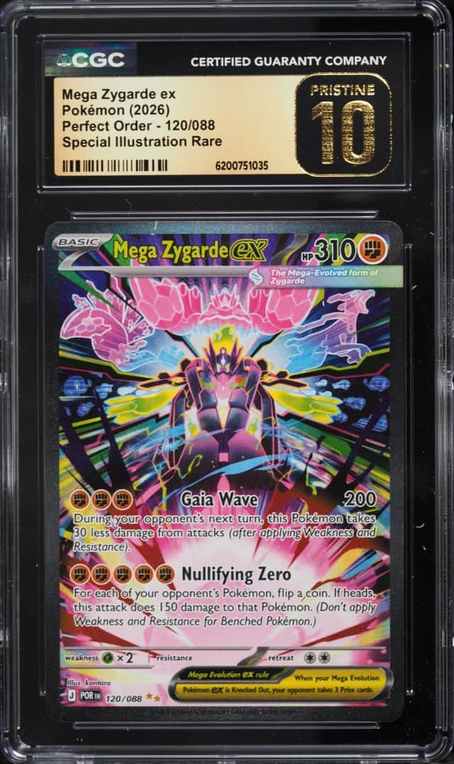 2026 Pokemon Mega Evolution Perfect Order SIR Mega Zygarde Ex #120 CGC 10 PRISTINE