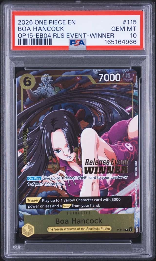 2026 ONE PIECE PROMOS RELEASE EVENT-WINNER #115 BOA HANCOCK PSA 10
