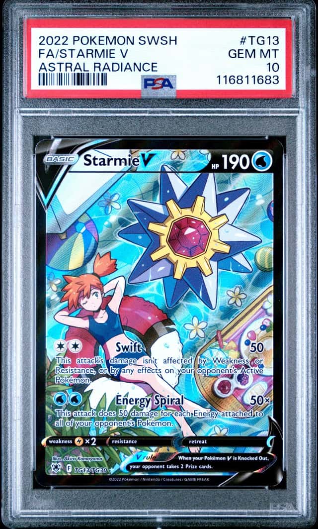 1683 Starmie V 2022 Pokemon Sword & Shield Astral Radiance #TG13 PSA 10