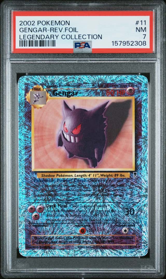 Pokemon Gengar Reverse Holo Legendary Coll. 11 PSA 7