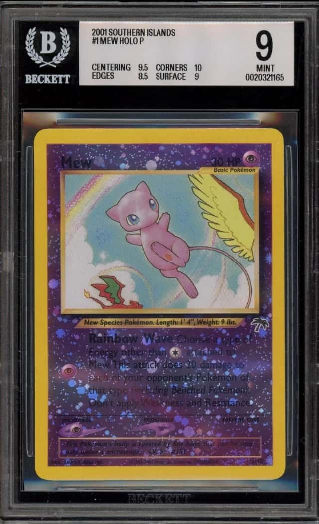 Pokemon Mew Holo P Southern Islands 1 BGS 9 Mint