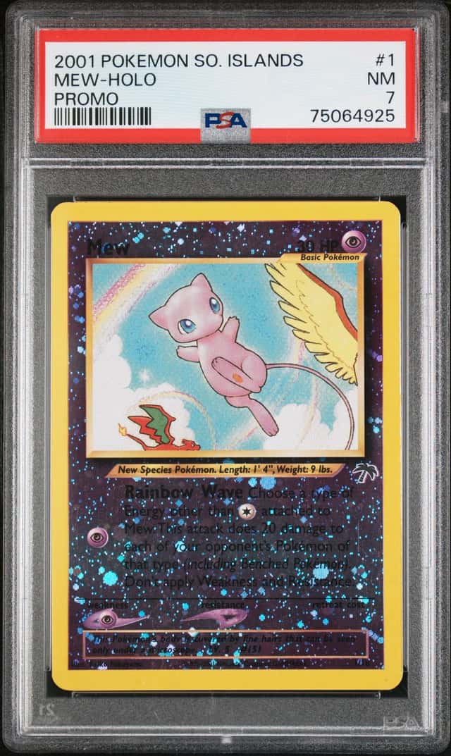 Pokemon 2001 Mew 1/18 Southern Islands Reverse Holo Promo PSA 7 Near Mint NM!