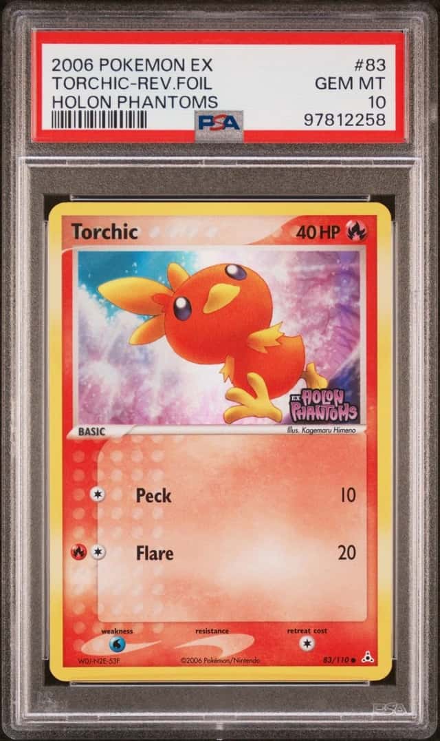 Pokemon Torchic Reverse Holo EX Holon Phantoms 83/110 PSA 10 Gem Mint