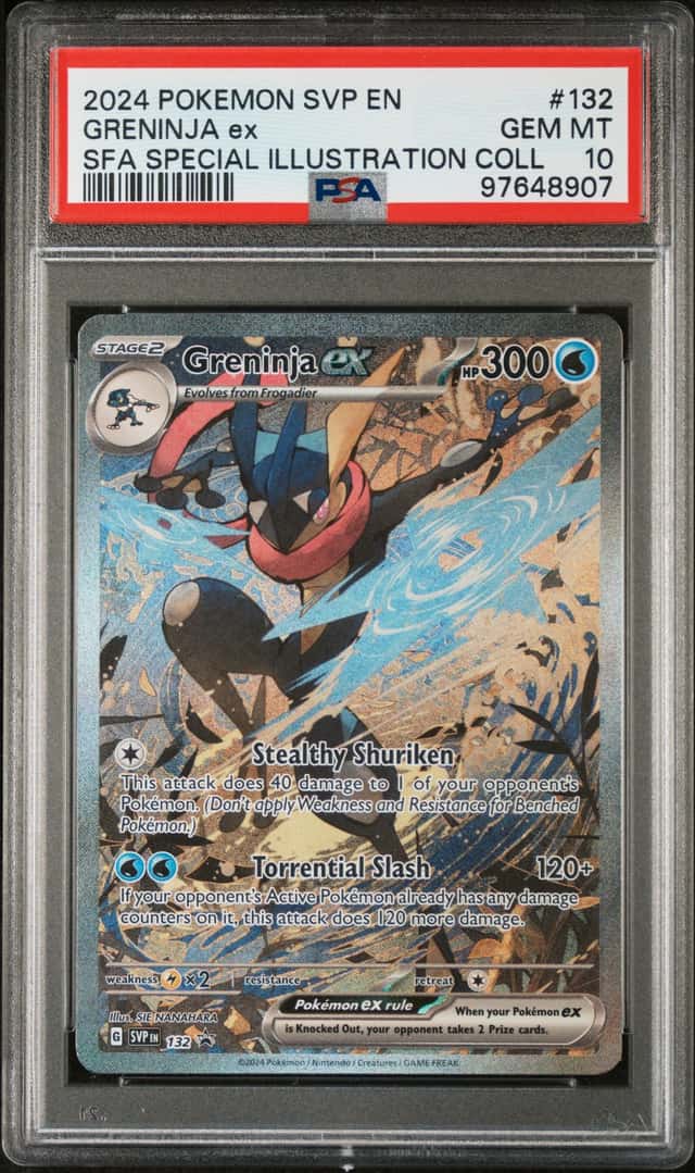 Pokemon Greninja ex Promo 132 Shrouded Fable Special Illustration Coll. PSA 10