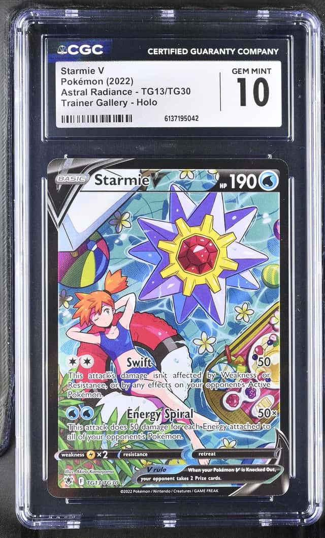 Pokémon TCG Starmie v Astral Radiance Ultra Rare TG13/TG30 CGC GEM MINT 10